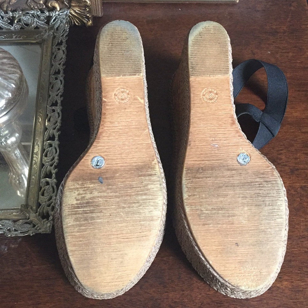 Charles David Faux Cork And Espadrilles Wedges - Picture 7 of 8